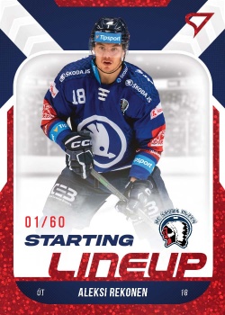 Aleksi Rekonen Plzen Tipsport ELH 2022/23 SportZoo 2. serie Starting LINEUP 2nd PERIOD /60 #SL-52